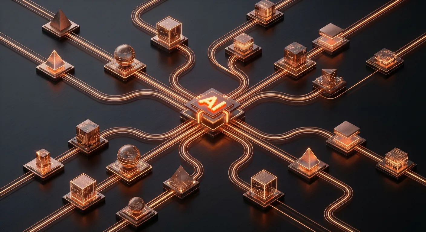 Cross-platform AI workflow diagram